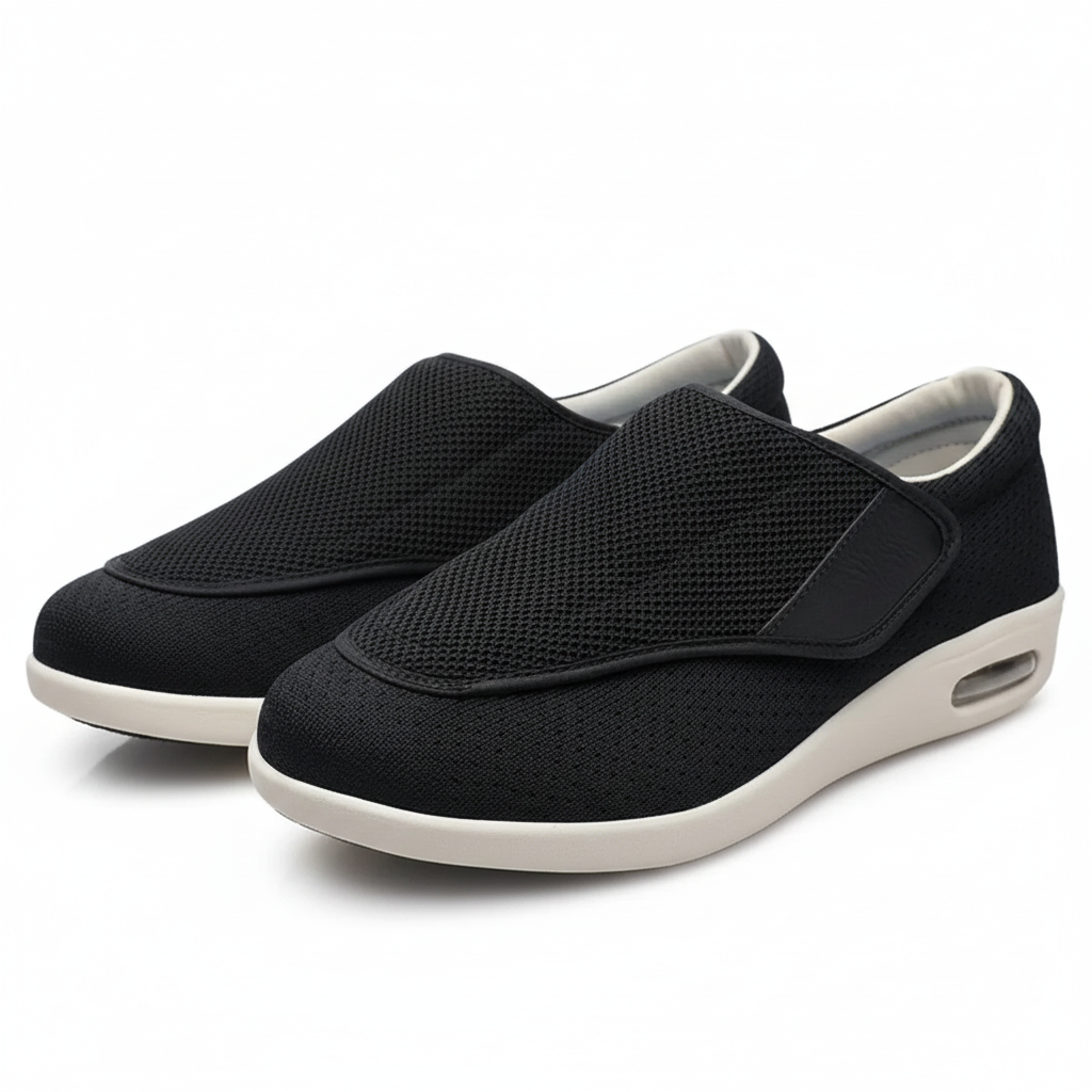 Dames en Heren Schoenen voor Brede en Gezwollen Voeten – Makkelijk aan te trekken