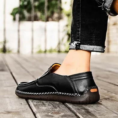 Heren Slip-on Loafers – Ademende Slip-On Italiaanse Rijschoenen