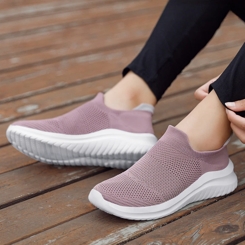 Dames en Heren Slip-On Sportschoenen – Ademend en Makkelijk Instapbaar
