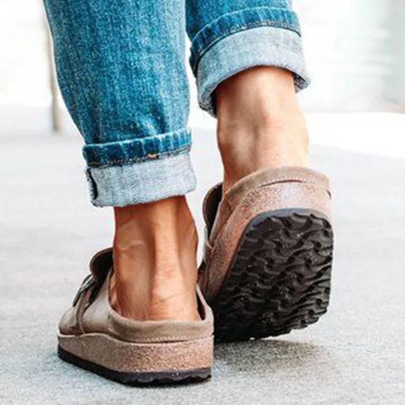 Dames Muiltjes met Platform – Zachte Instapsandalen voor de Zomer