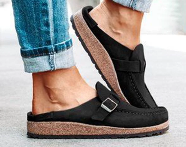 Dames Muiltjes met Platform – Zachte Instapsandalen voor de Zomer