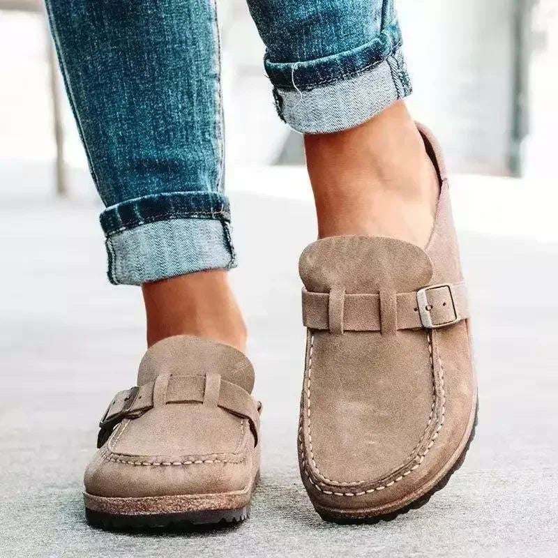 Dames Muiltjes met Platform – Zachte Instapsandalen voor Lente en Zomer