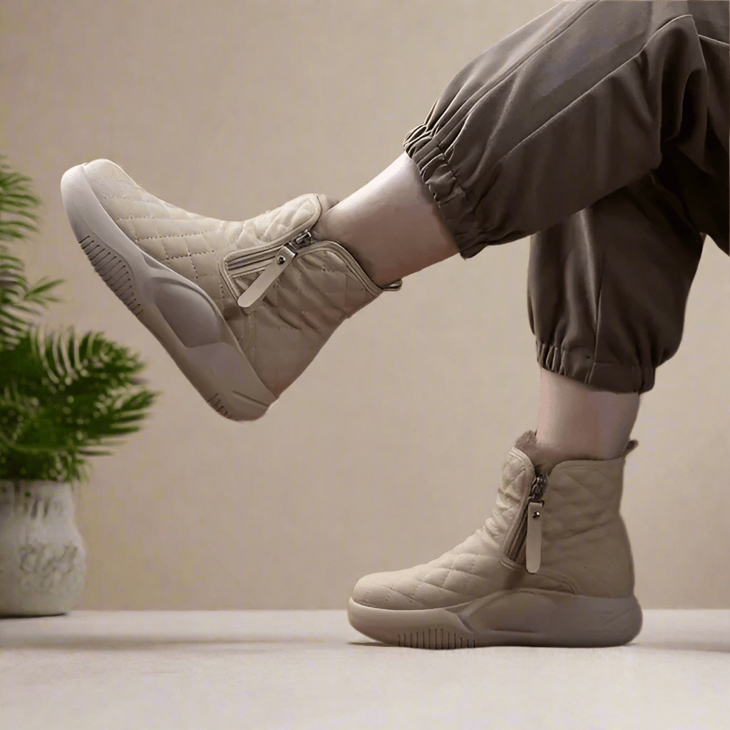 NobleWalk™ - Premium gequiltte enkellaarsjes voor dames - Noble Walk