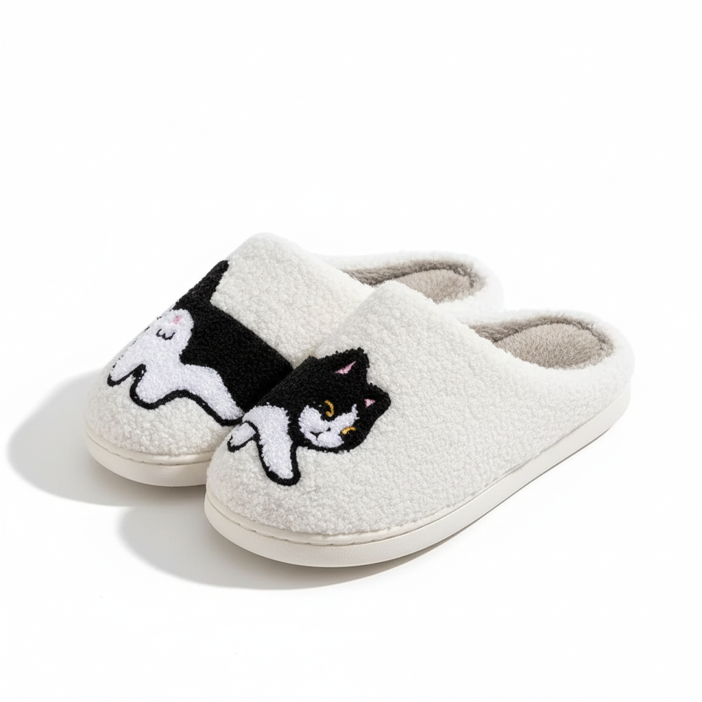 Pantoffels Dierontwerp Warme Voering Katoenen Antislip Zool Winter Unisex