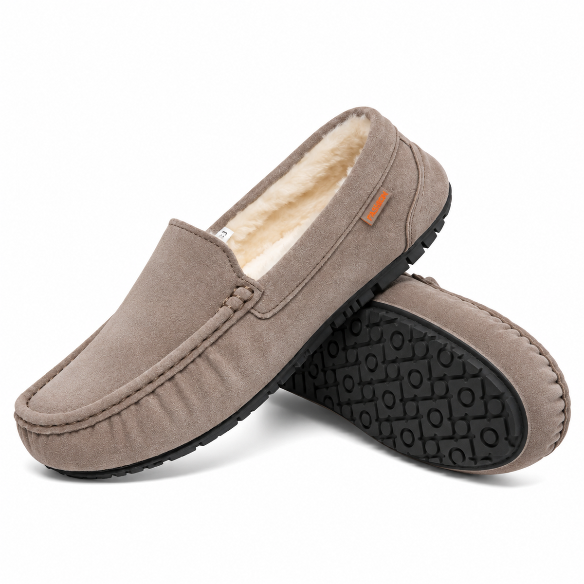 Heren Warme Loafer Pantoffels Zachte Pluche Voering Stevige Zool
