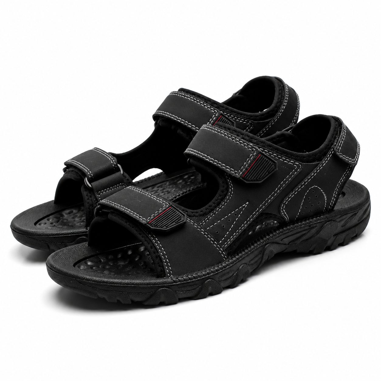 Heren Sandalen Ademend Lichtgewicht Antislip Klittenband Zomer Casual Gebruik