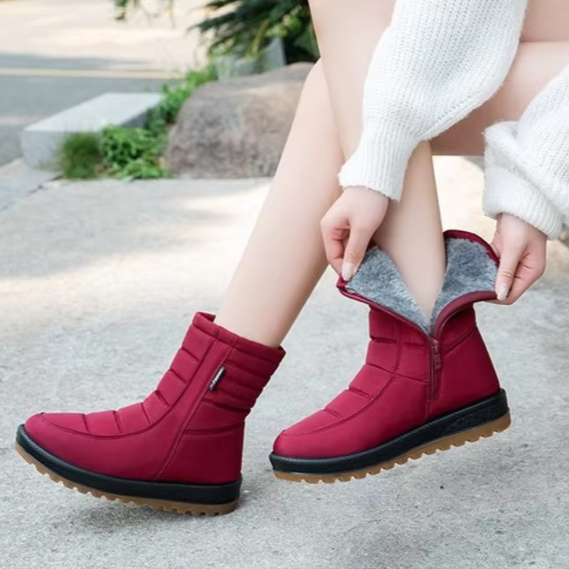 Dames Winterschoenen Thermovoering Breed Antislip Flexibel Lichtgewicht
