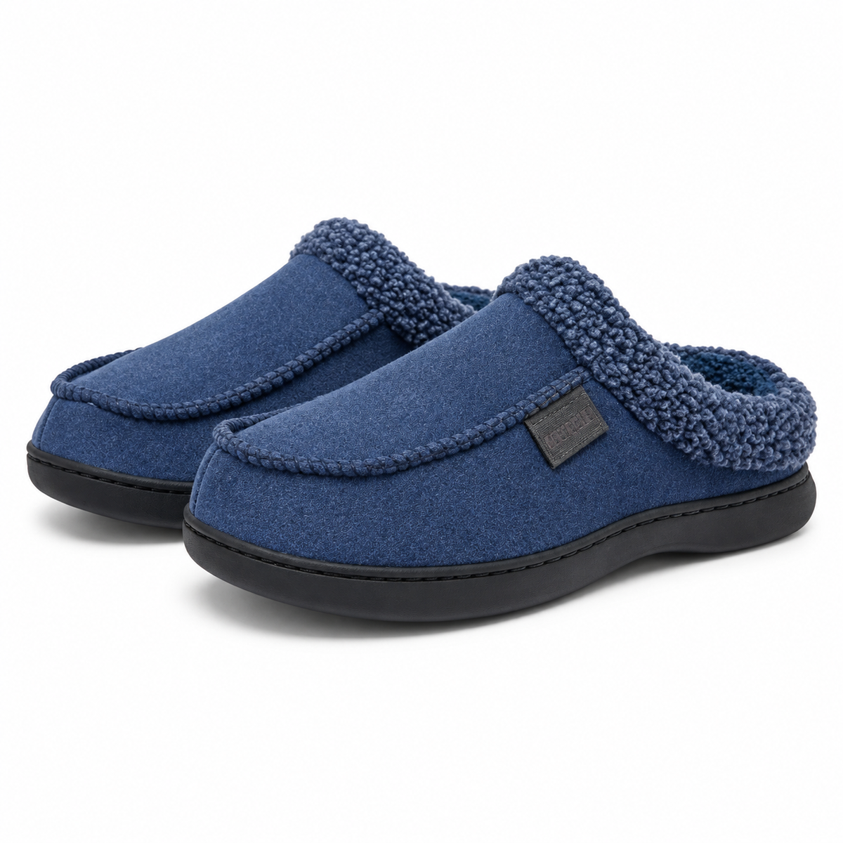 Heren Warme Huisslippers met Fleece Voering en Dikke Antislip Zool voor Winter