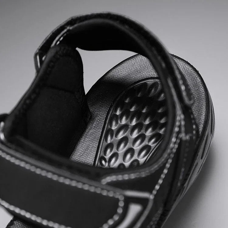 Heren Sandalen Klittenband Dikke Zool Verstelbaar Ademend Antislip Zomer