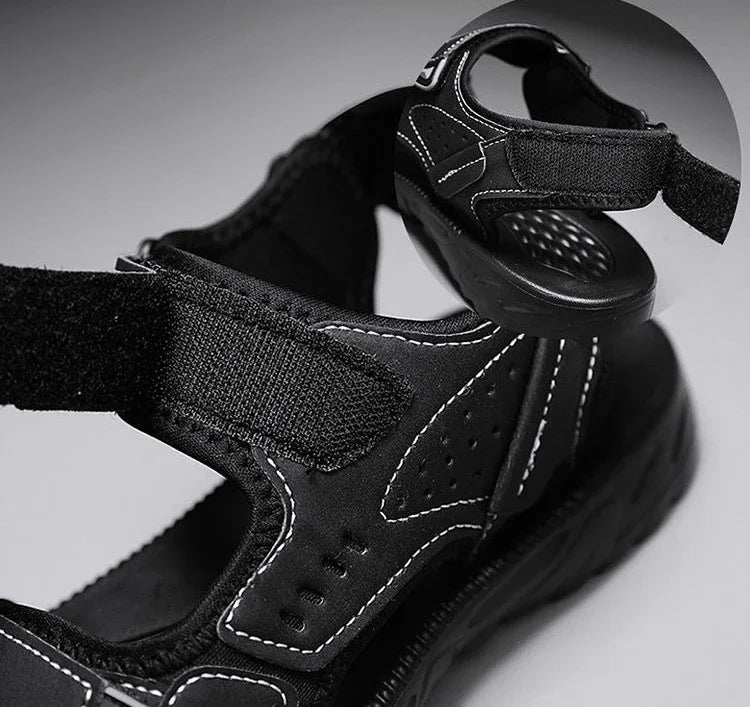 Heren Sandalen Klittenband Dikke Zool Verstelbaar Ademend Antislip Zomer
