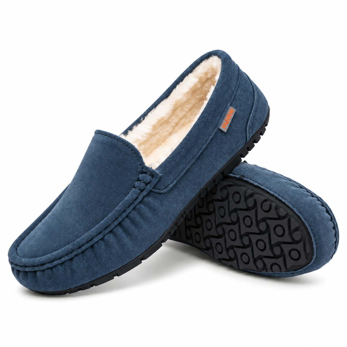 Heren Warme Loafer Pantoffels Zachte Pluche Voering Stevige Zool