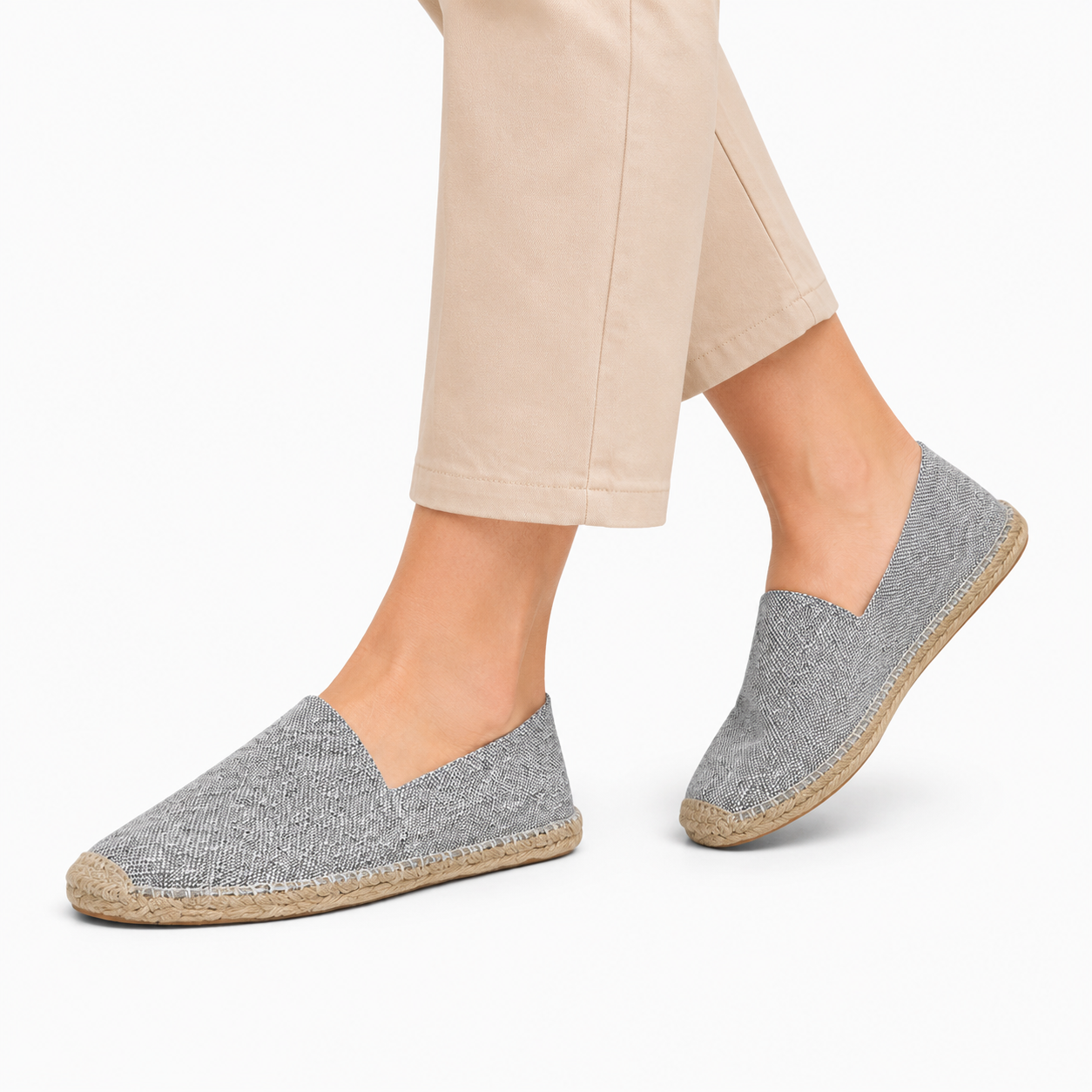 Heren Canvas Espadrilles – Ademende Slip-On Schoenen voor Lente en Zomer