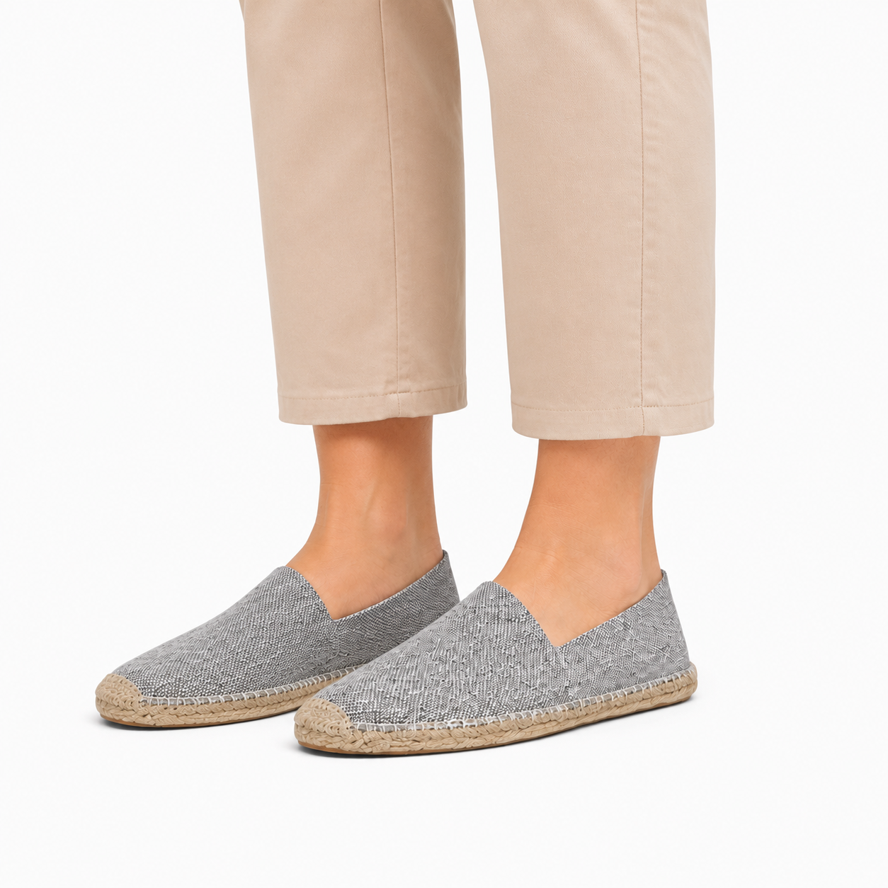 Heren Canvas Espadrilles – Ademende Slip-On Schoenen voor Lente en Zomer
