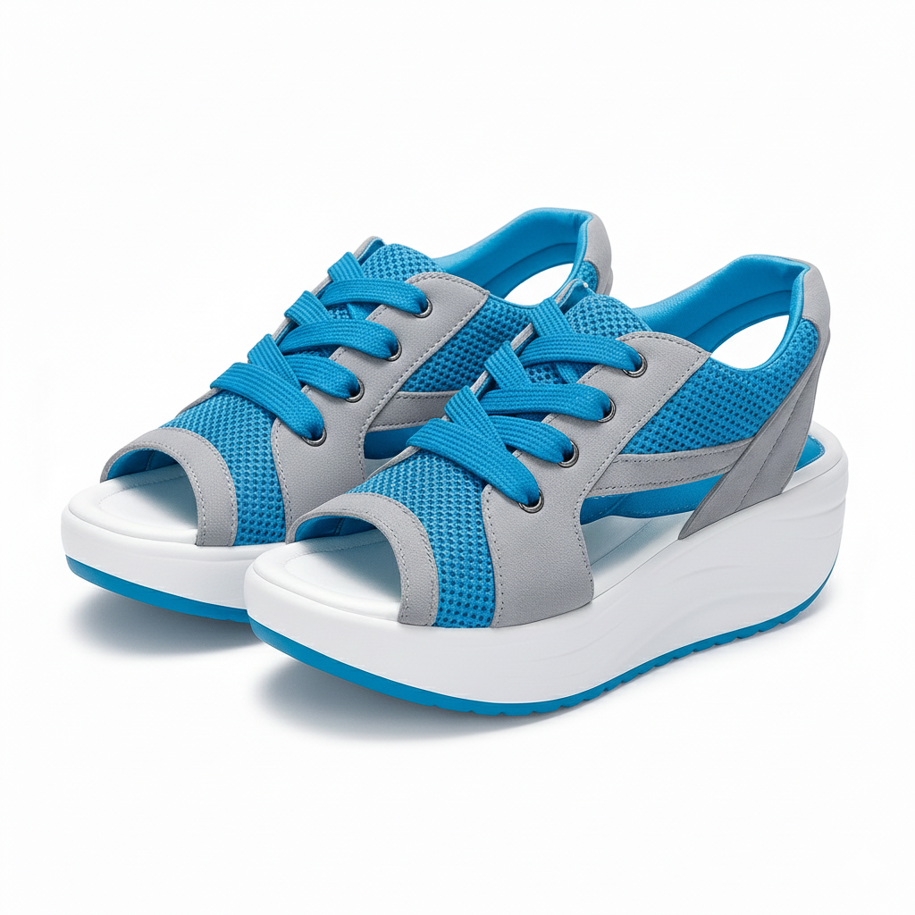 Dames Open Comfortabele Sandalen voor Brede Voeten – Verstelbaar voor de Zomer