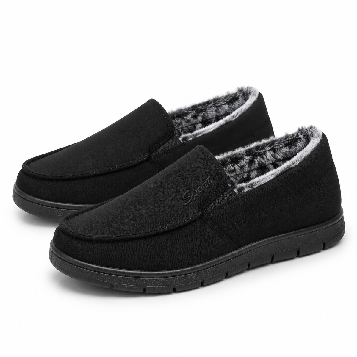 Heren Slip-on Loafers Warme Voering Antislip Zool Herfst Winter