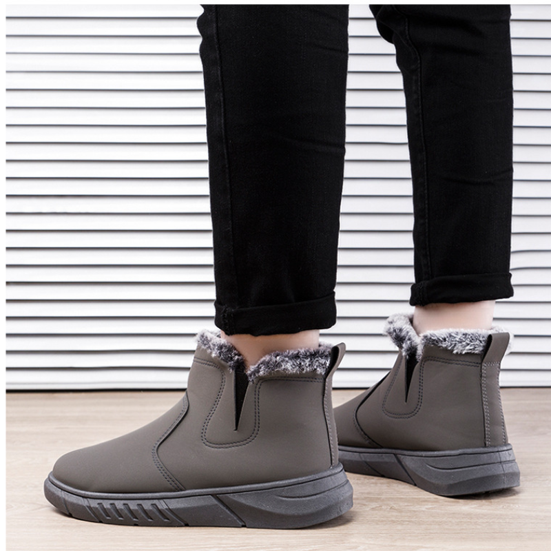 Dames Heren Winterboots Fleece Voering Enkelhoog Dempend Profielzool Rits Winter
