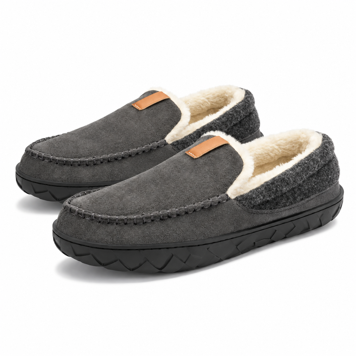 Heren Loafer Pantoffels Warme Huisschoen Voering Antislip Zool Winter