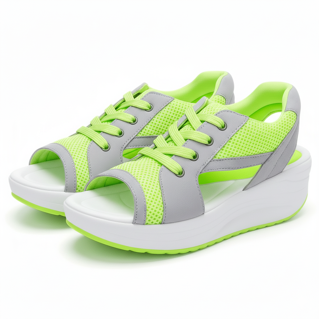 Dames Open Comfortabele Sandalen voor Brede Voeten – Verstelbaar voor de Zomer