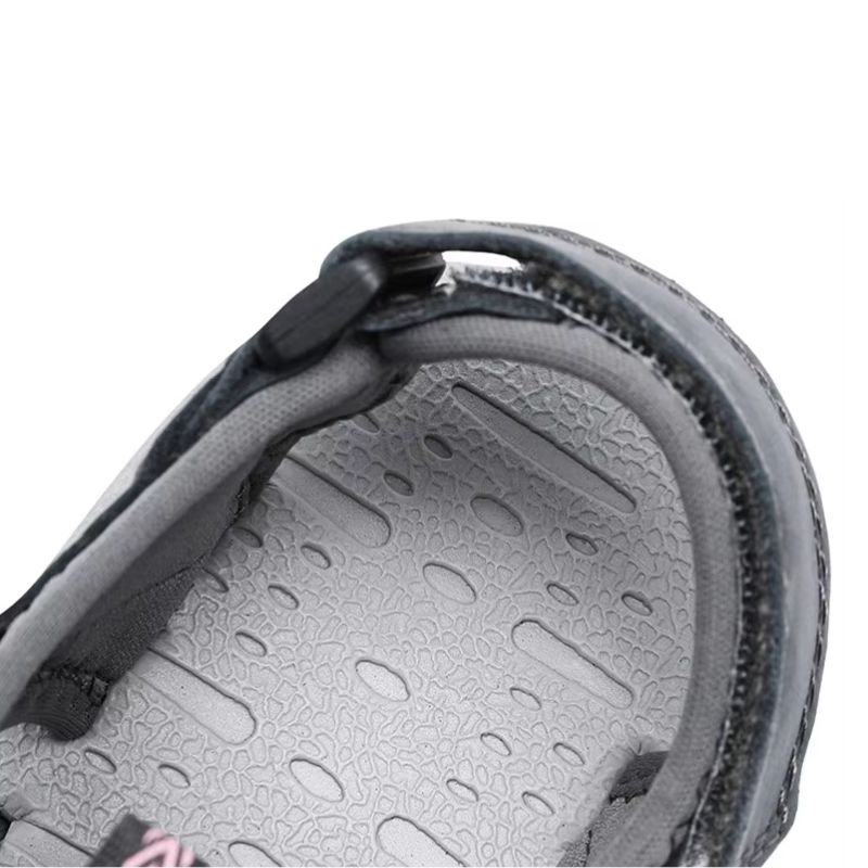 Dames Sandalen Leer Lichtgewicht Antislip Dempende Zool Verstelbare Klittenband Zomer Strand