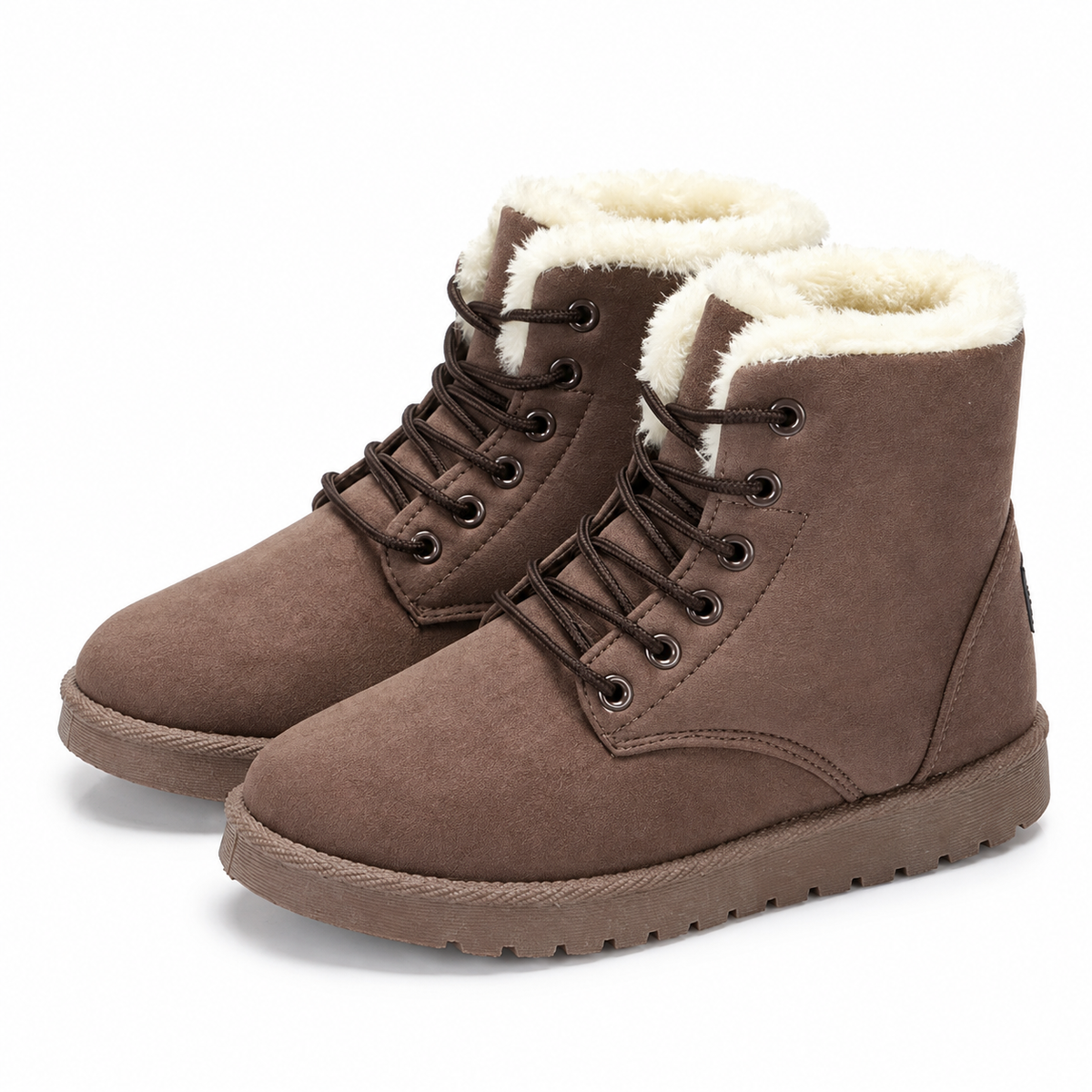 Dames Winterlaarzen Enkelhoog Pluche Voering Dempend Antislip Lichtgewicht