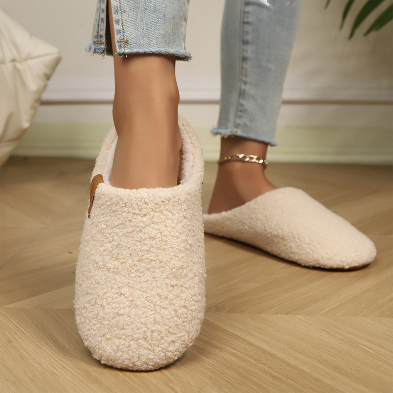 Dames Heren Gevoerde Huisslippers Pluche Voering Antislip Dempend Lichtgewicht Winter