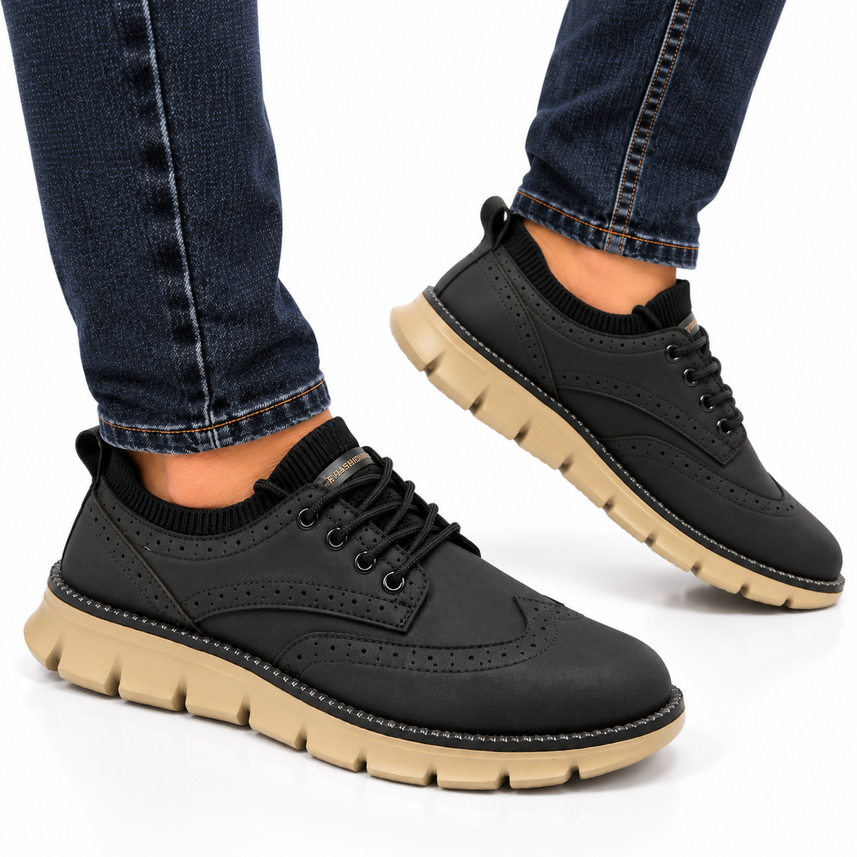 Heren Orthopedische Veterschoenen Dikke Zool Lichtgewicht Casual