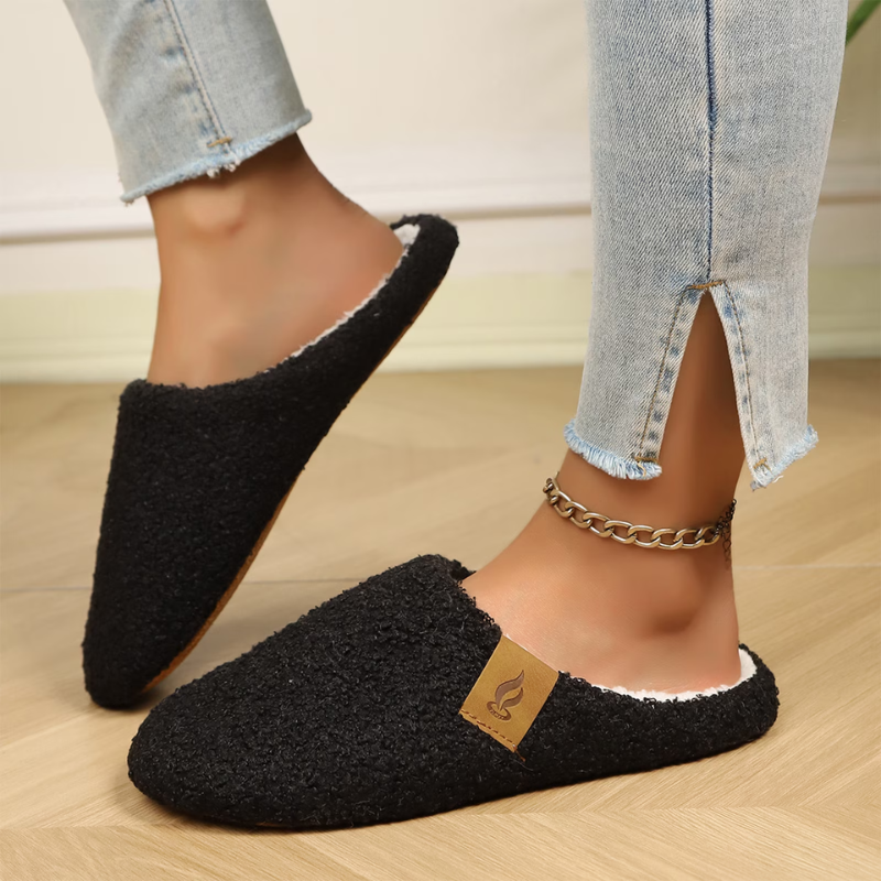 Dames Heren Gevoerde Huisslippers Pluche Voering Antislip Dempend Lichtgewicht Winter