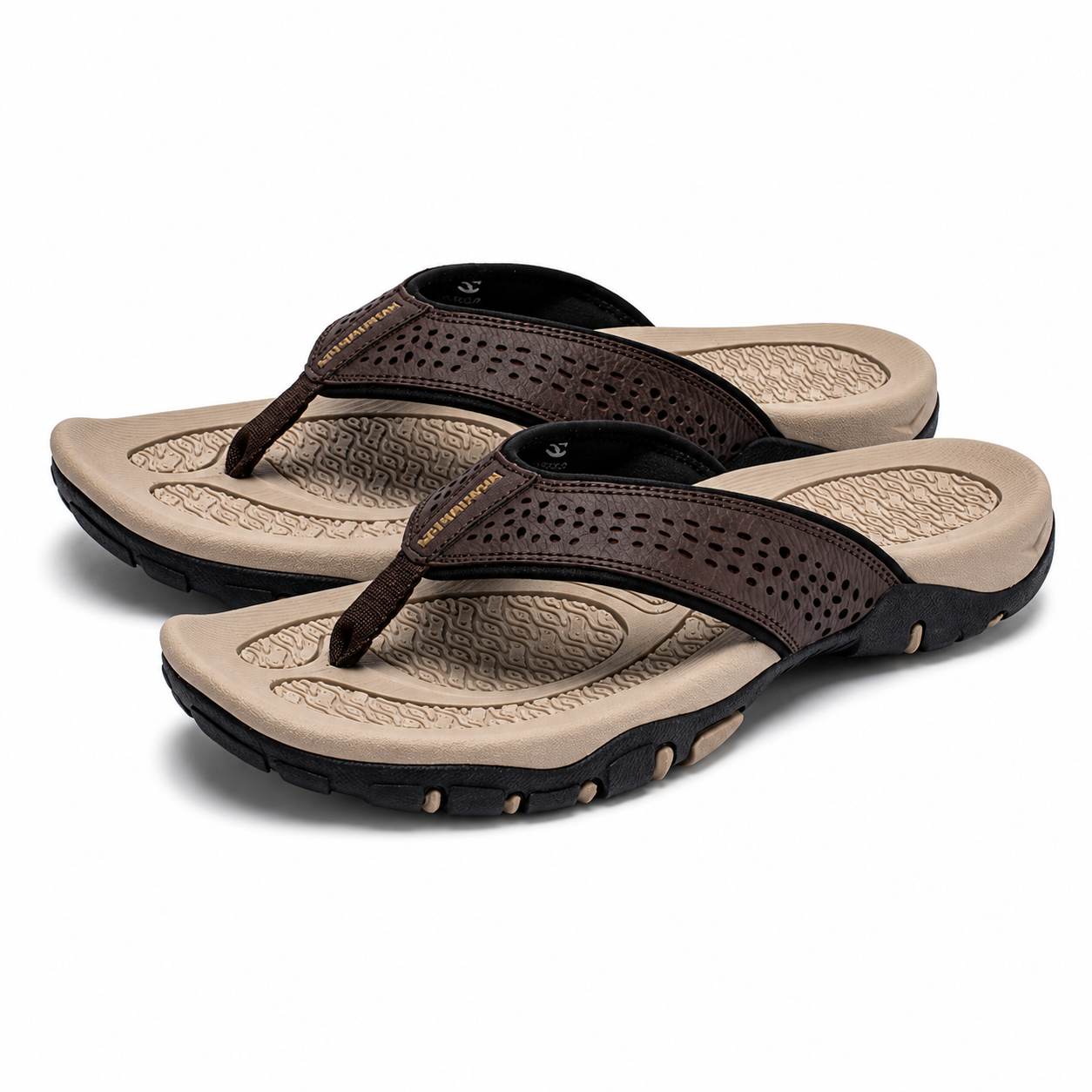 Heren Teenslippers Voetbed Ergonomisch Stevige Rubberen Zool Buiten Zomer