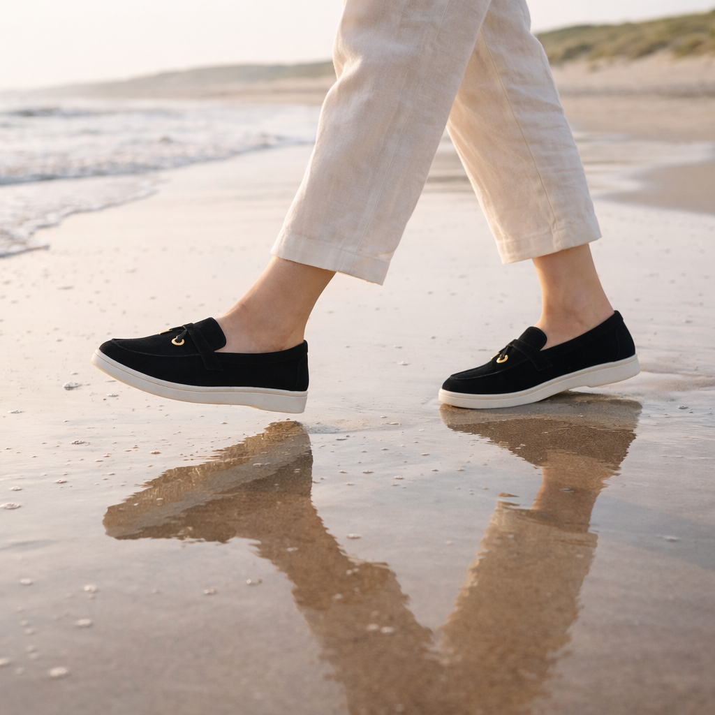 Dames Loafers van Suède – Comfortabele Instappers met Zachte Zool