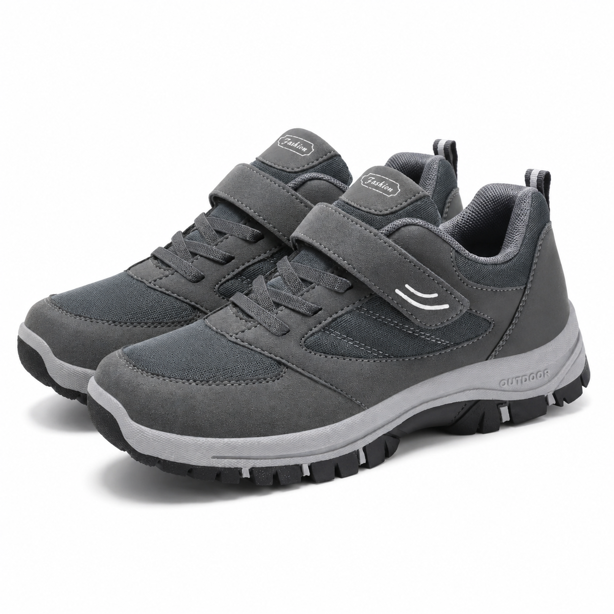 Heren Wandelschoenen Klittenband Ademend Lichtgewicht Antislip Dempend