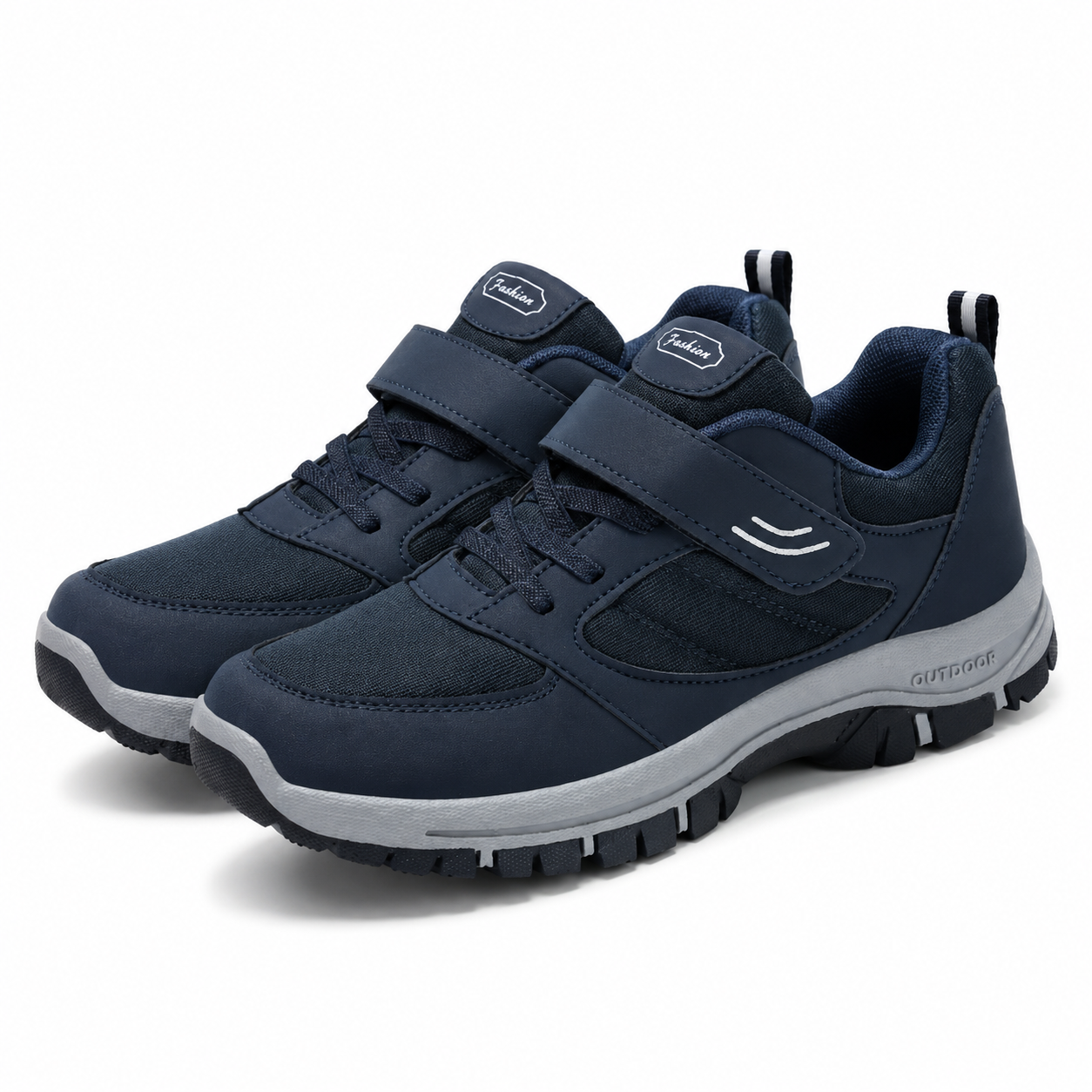 Heren Wandelschoenen Klittenband Ademend Lichtgewicht Antislip Dempend