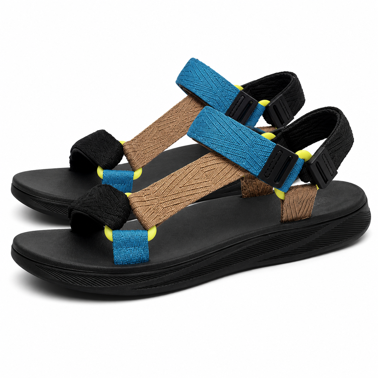 Heren Strand Sandalen Klittenband Zacht Voetbed Lichtgewicht Antislip Zomer