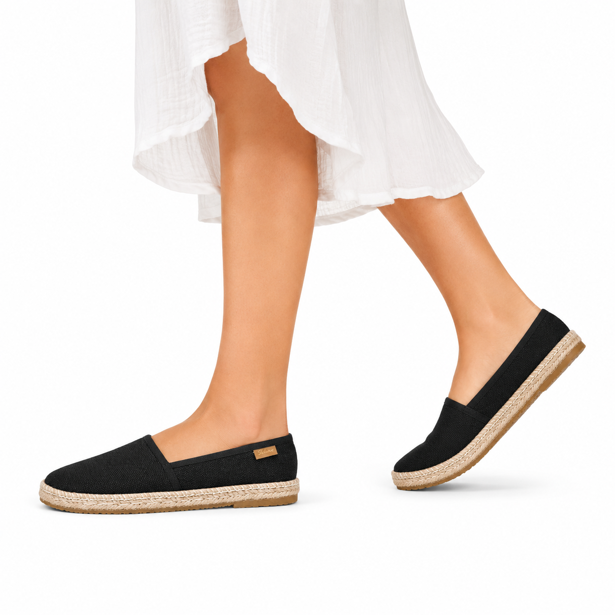 Dames Canvas Espadrilles – Ademende Platte Schoenen met Antislip Zool voor Lente en Zomer