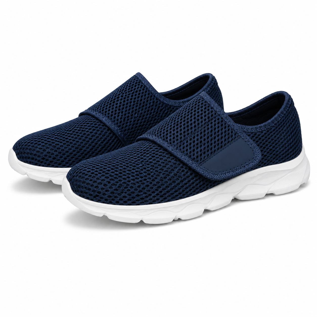 Extra Brede Sneakers Klittenband Mesh Luchtig Lichtgewicht Zomer Unisex