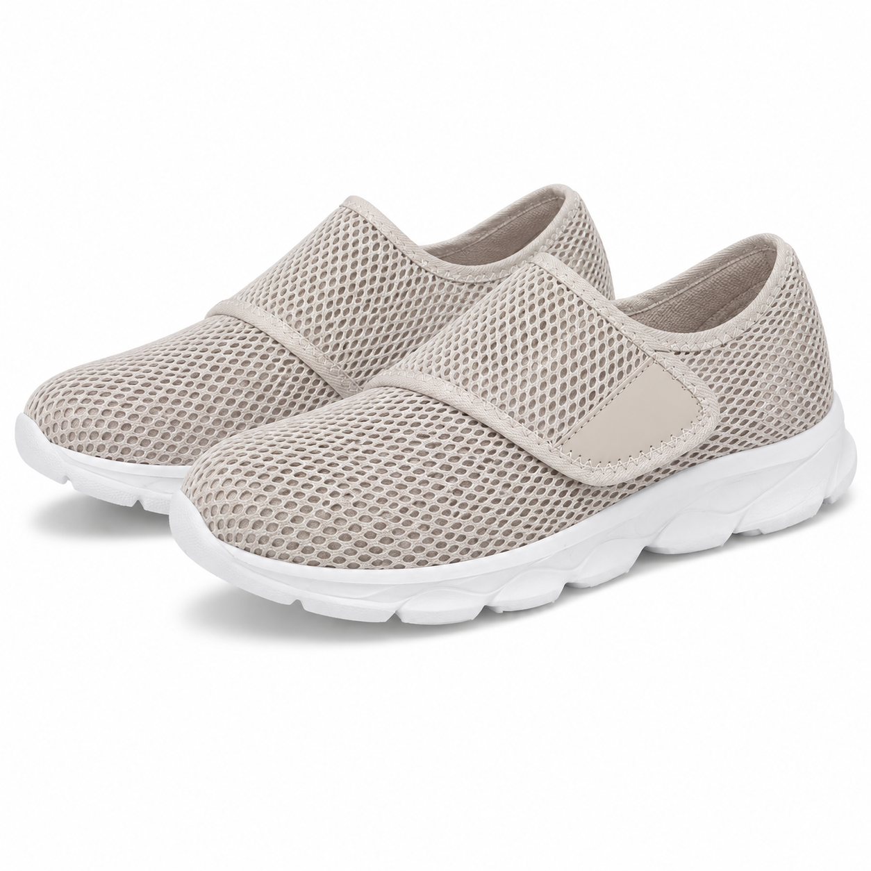 Extra Brede Sneakers Klittenband Mesh Luchtig Lichtgewicht Zomer Unisex