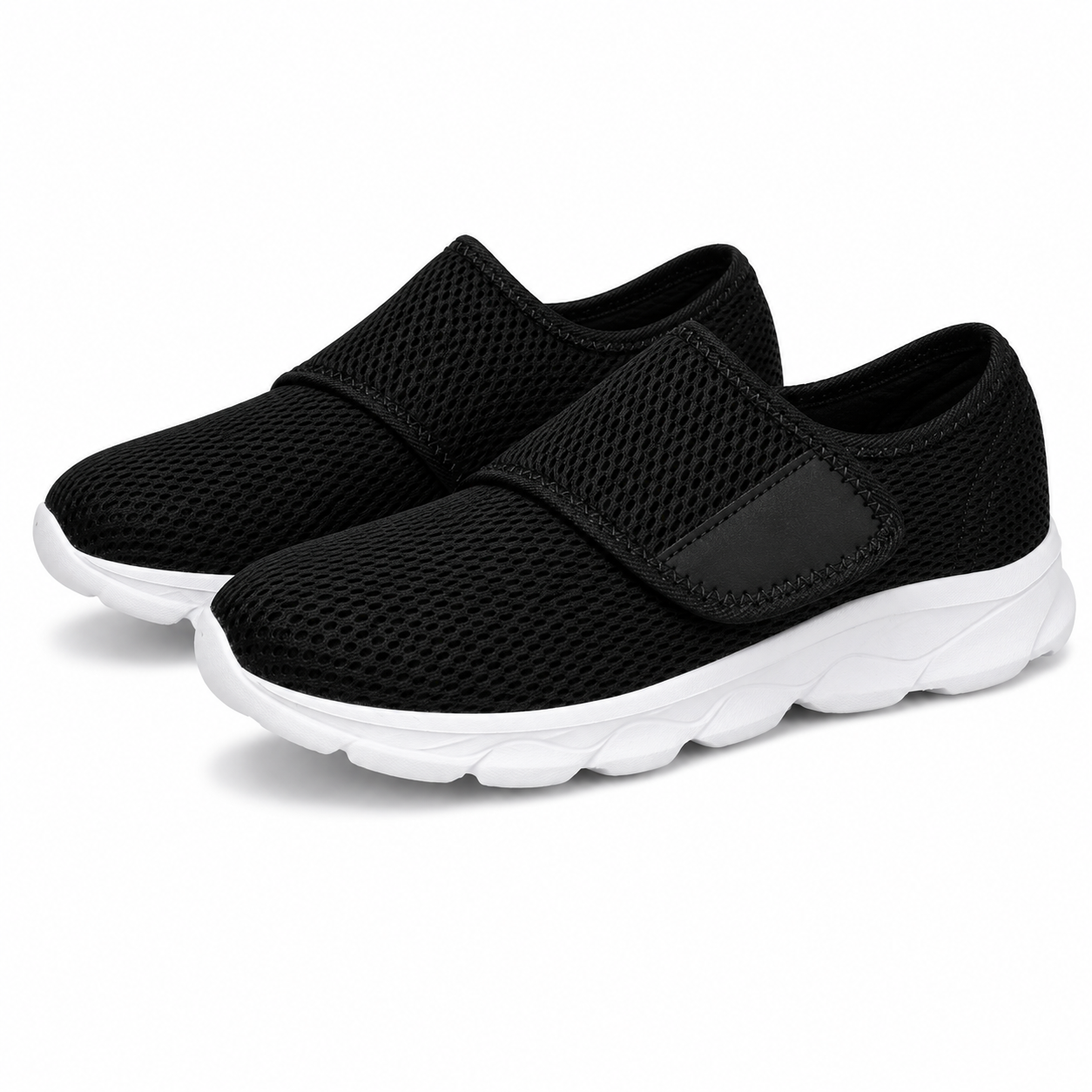 Extra Brede Sneakers Klittenband Mesh Luchtig Lichtgewicht Zomer Unisex