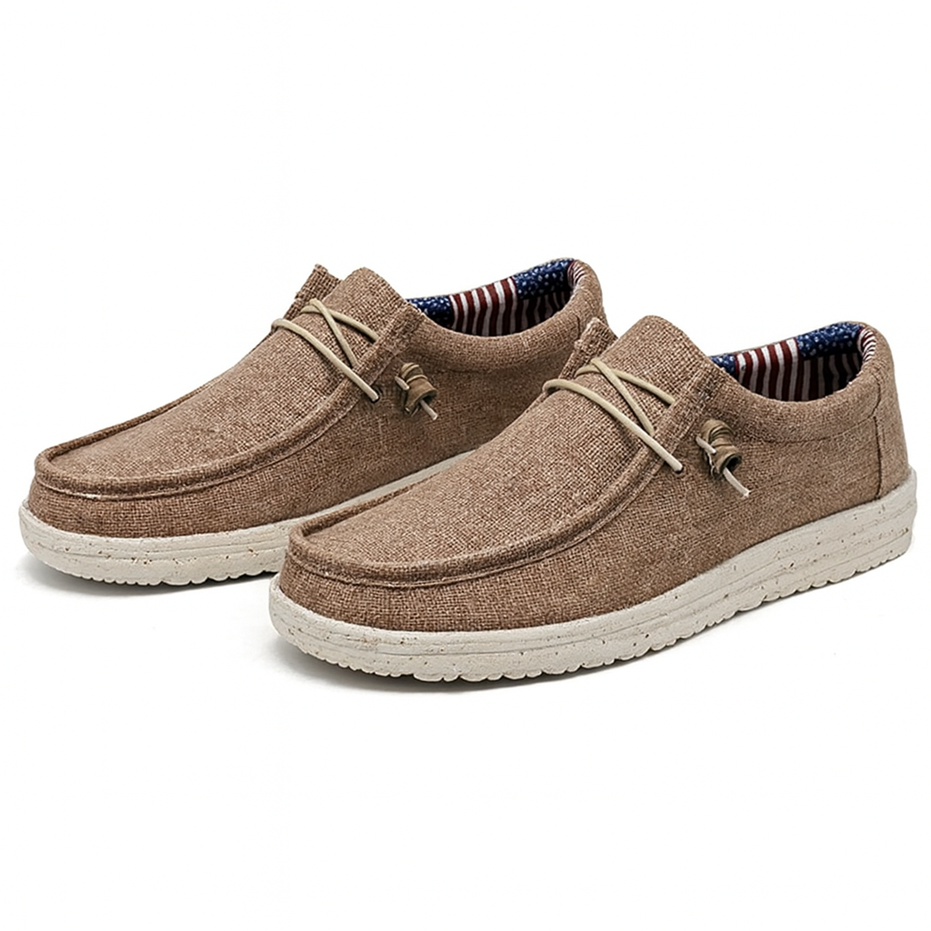 Heren Comfortabele Instappers met Elastische veters - Licht, stevig en ondersteunend