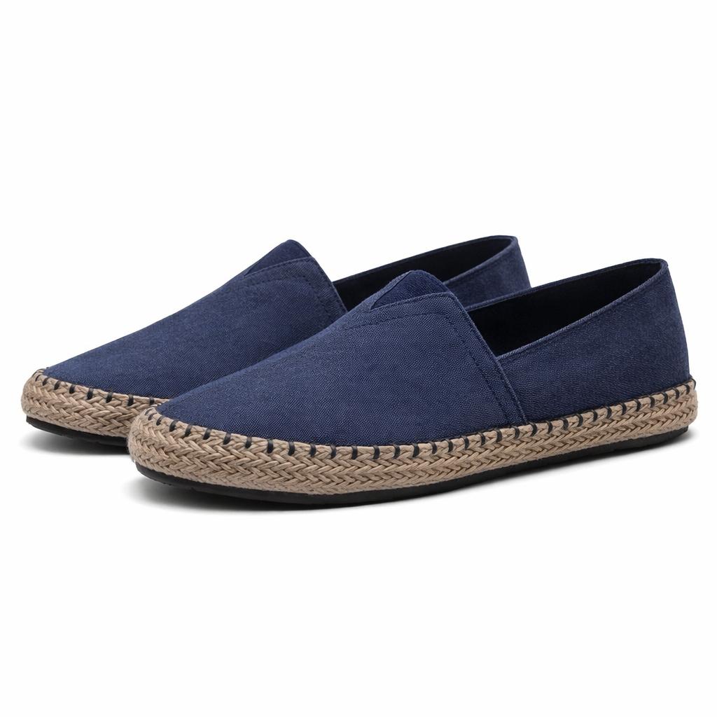 Heren Canvas Espadrilles – Platte Loafers voor Lente en Zomer