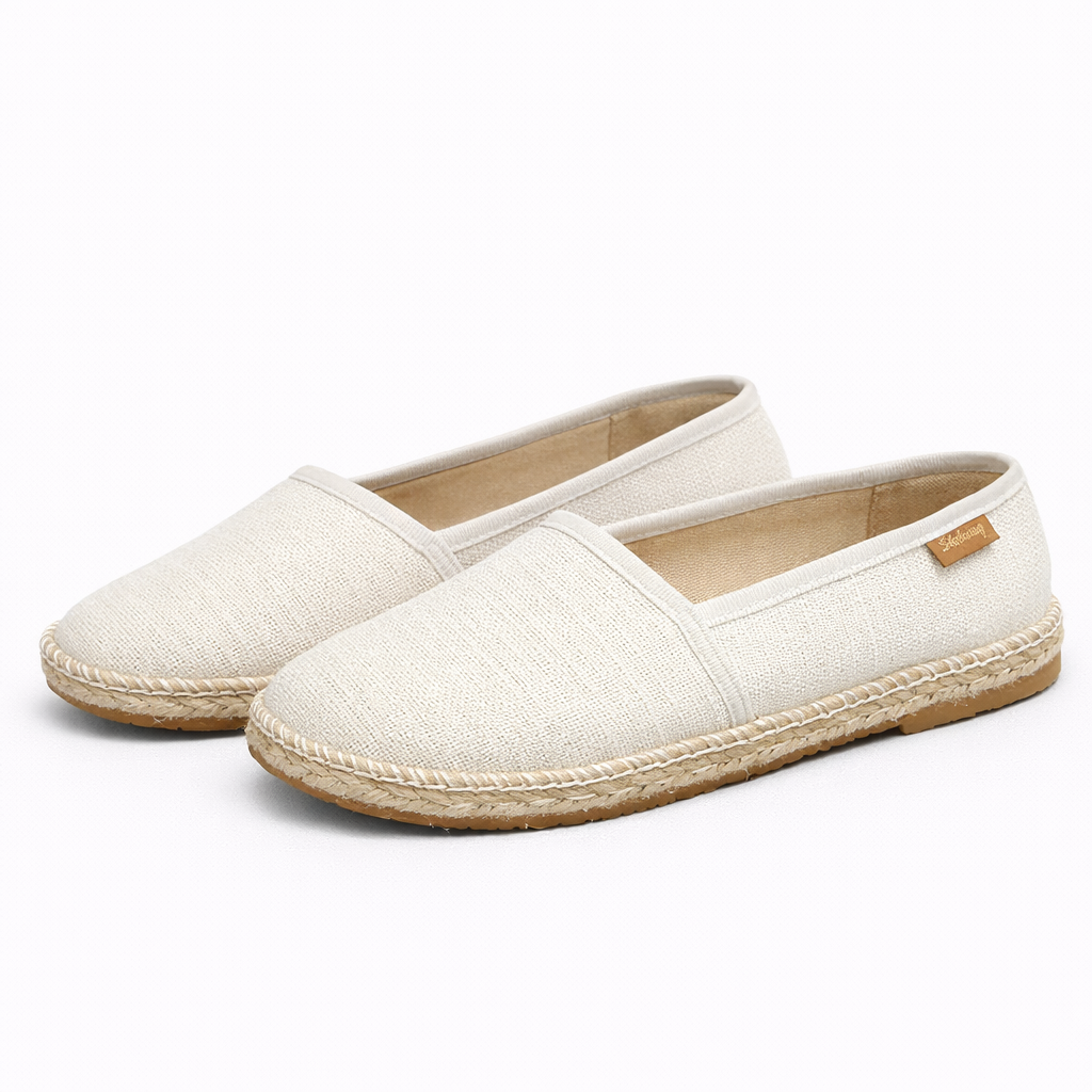 Dames Canvas Espadrilles – Ademende Platte Schoenen met Antislip Zool voor de Zomer