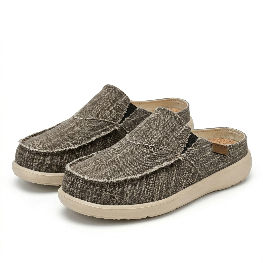 Heren Canvas Instapschoenen Lichtgewicht Ademend Antislip Voor Lente Zomer Dagelijks Gebruik