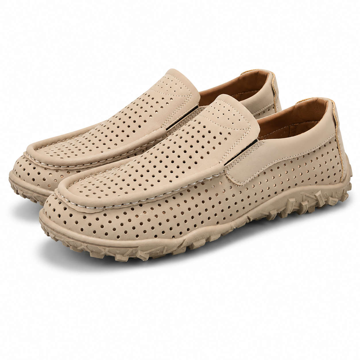 Heren Loafers Instappers Ademend Flexibel Strak Silhouet Lente Zomer
