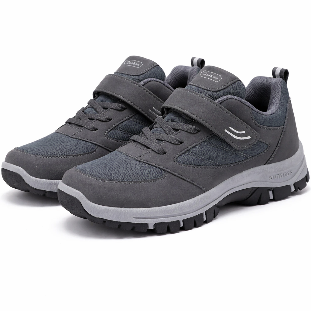 Heren Wandelschoenen met Klittenband – Comfort, Ademend & Lichtgewicht