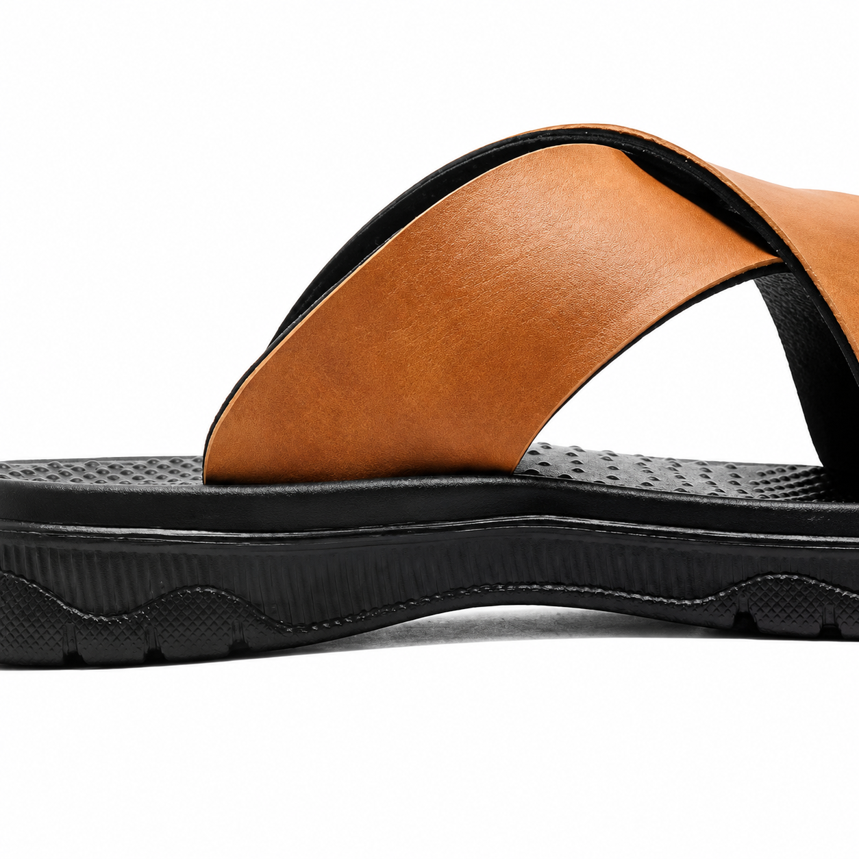 Heren Slippers Bandjes Instap Glad Antislip Zool Buiten Zomer