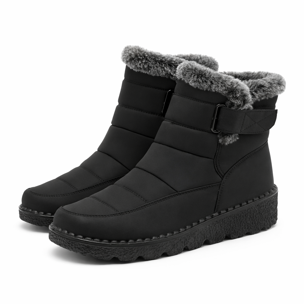 Dames Snowboots Pluche Voering Gewatteerd Gesp Antislip Waterafstotend Winter