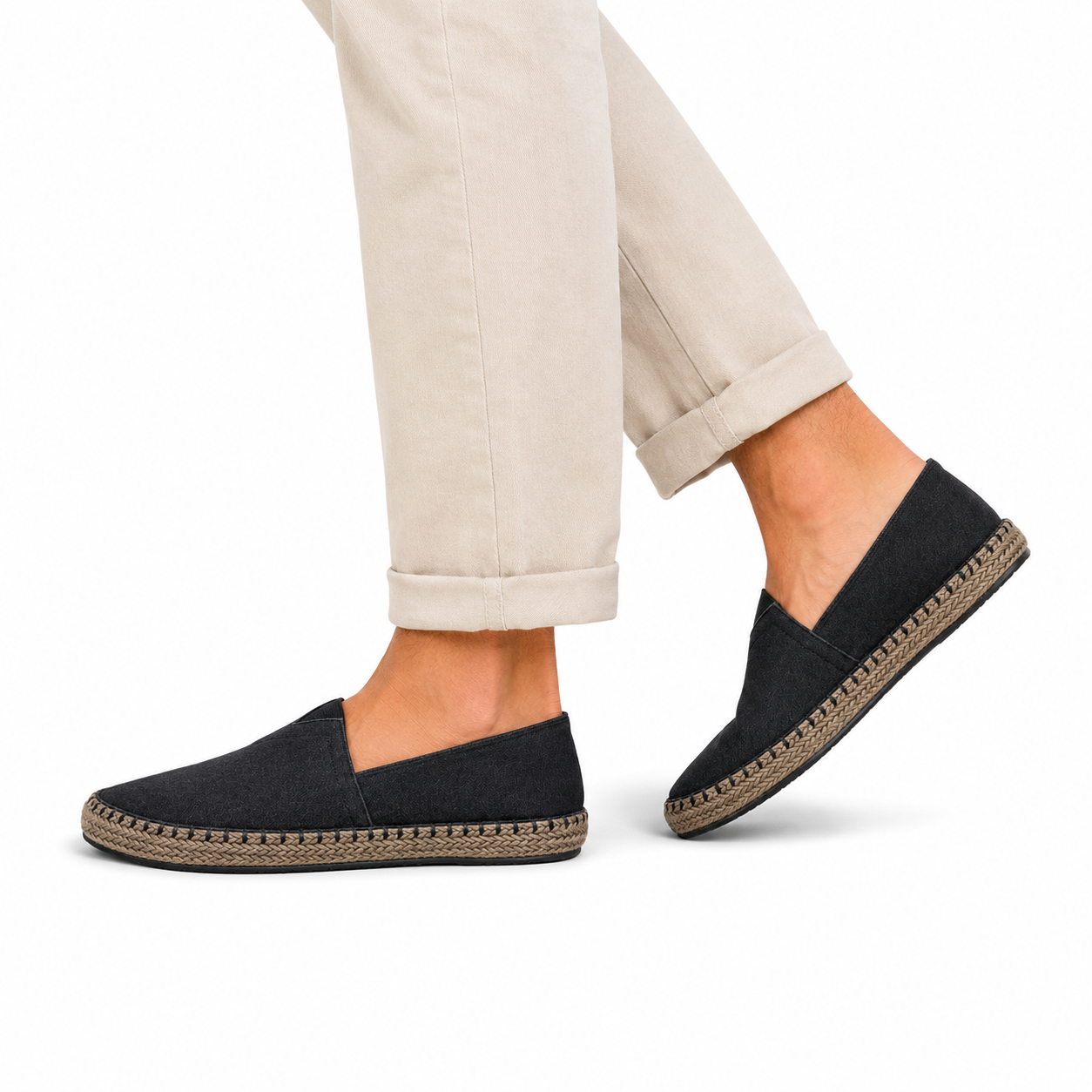 Heren Canvas Espadrilles – Platte Loafers voor Lente en Zomer
