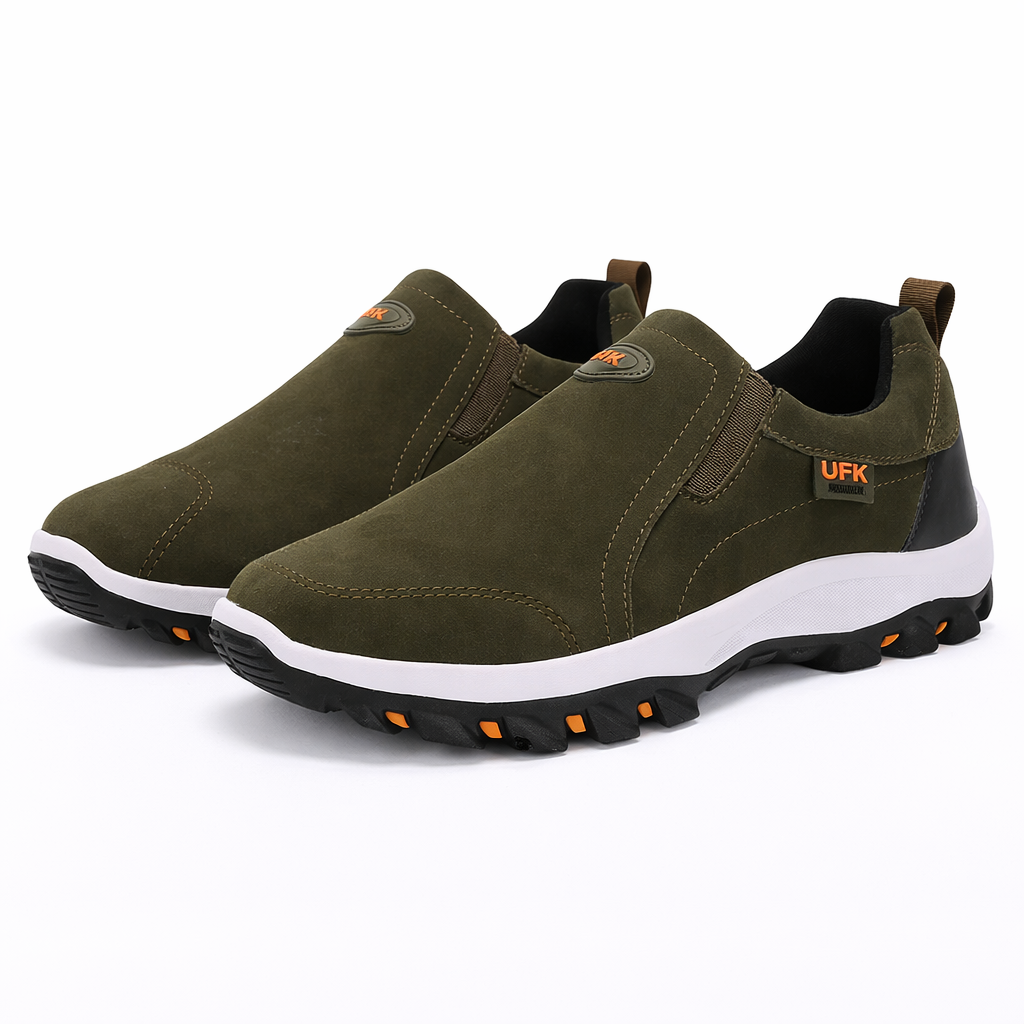 Heren comfortabele Wandelschoen zonder veters - Ortho slip-on