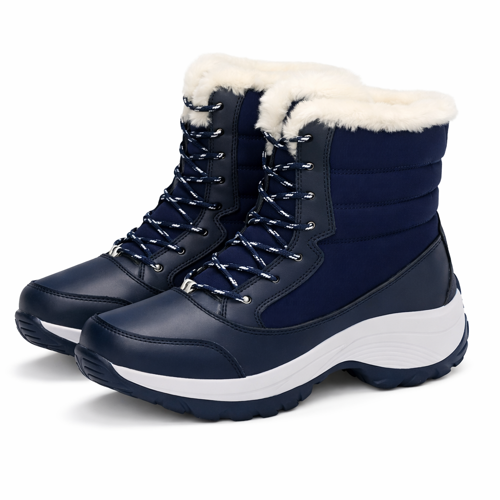 Dames Snowboots Enkelhoog Bontvoering Platform Antislip Waterafstotend Winter
