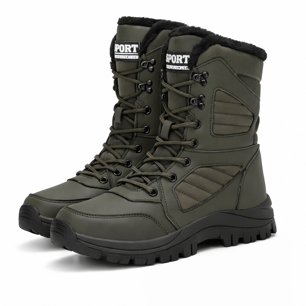 Dames Sneeuwlaarzen Hoog Warme Voering Waterafstotend Antislip Winter