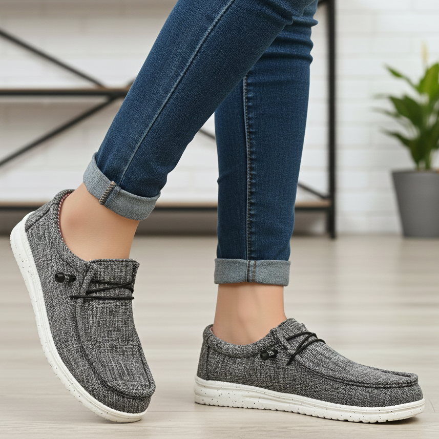 Heren Comfortabele Instappers met Elastische veters - Licht, stevig en ondersteunend