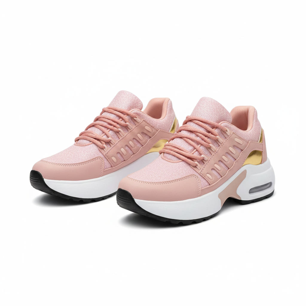 Dames Comfortabele Sneakers – Zacht demping en Stevige Ondersteuning